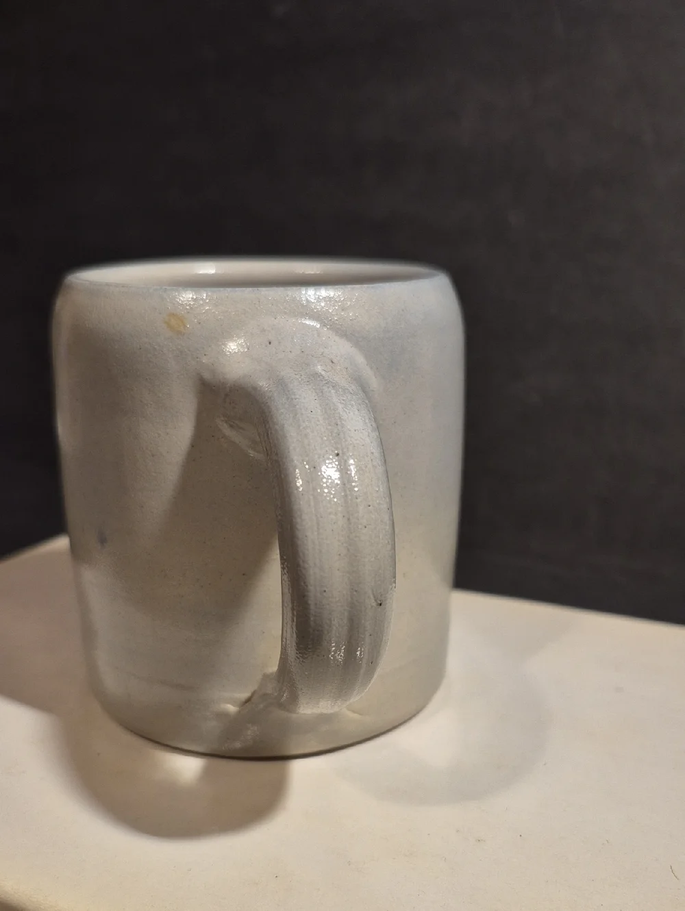 Salt Glaze Blue Decorated Small Stein 3 3/4